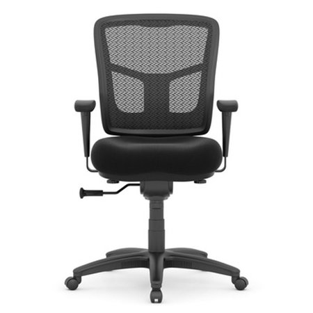 Officesource CoolMesh Basic Collection Task Chair with Arms and Black Frame 7621ANSFBL